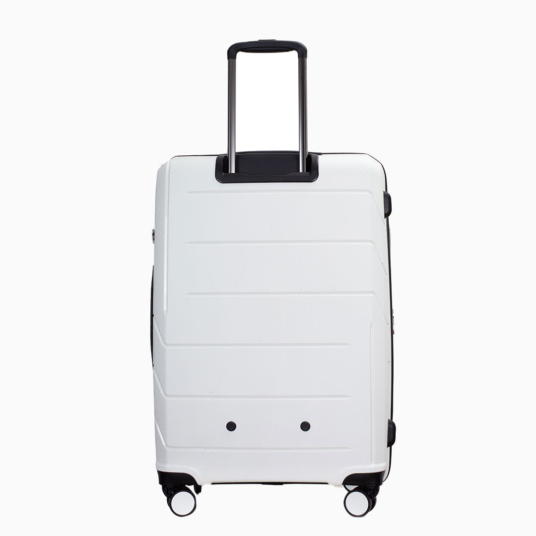 White — Matrix hard shell suitcase, 56cm cabin