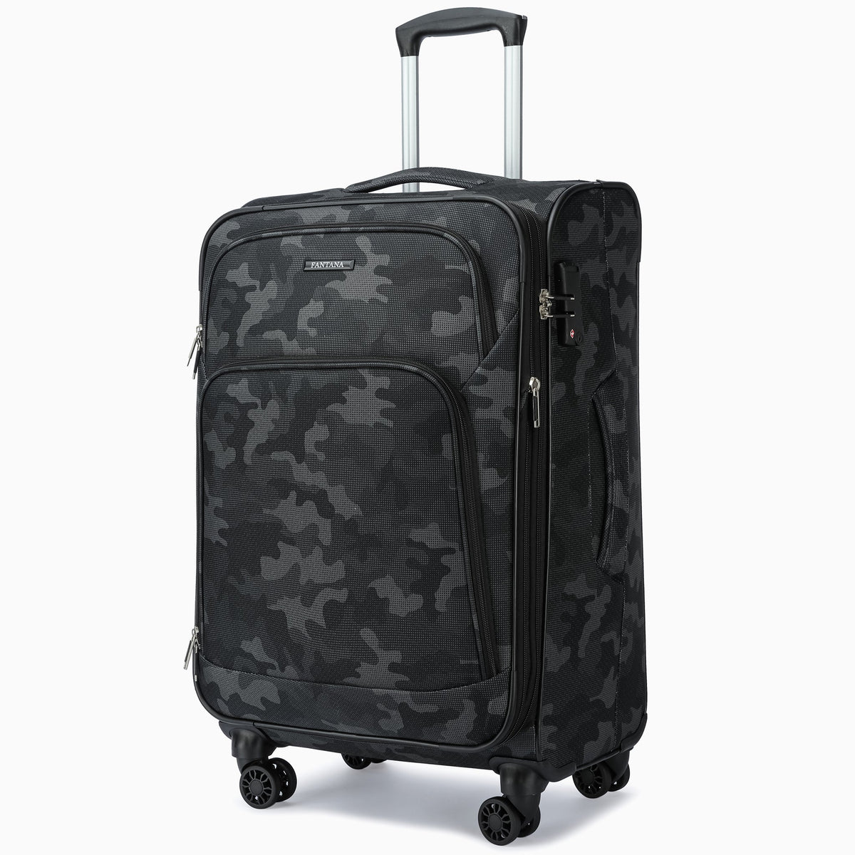 Camo — Fantana Prints soft case, front, three-quarter view