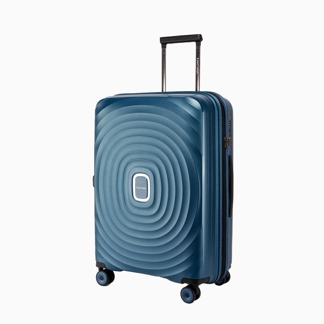 Teal — Iceland II polypropylene suitcase, 55cm cabin