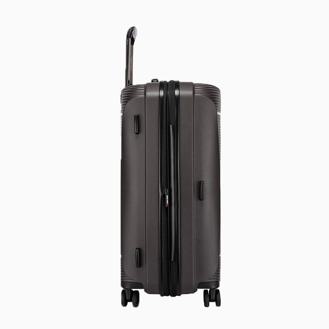Graphite — Dallas hard shell suitcase, 55.5cm cabin, side