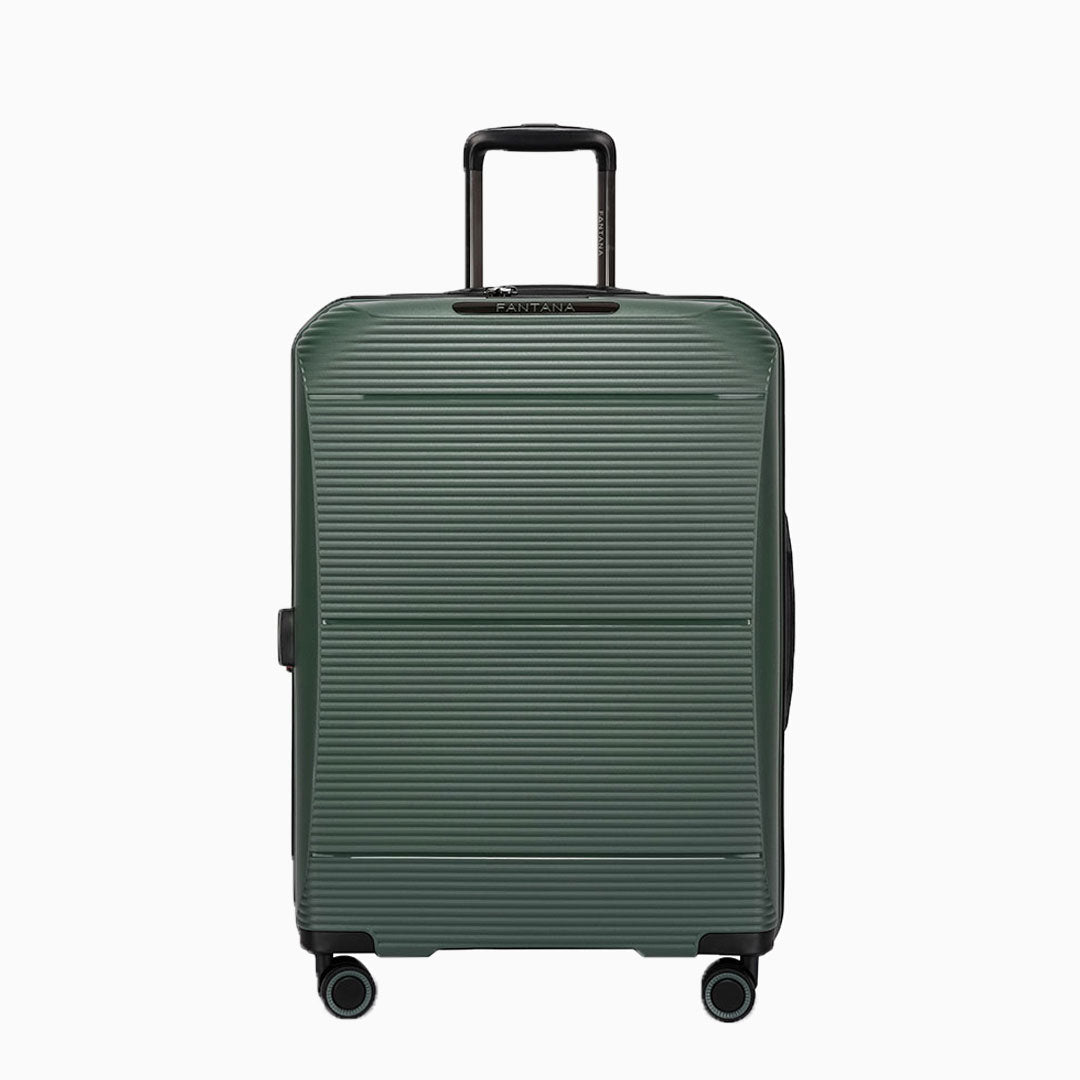 Forest — Dallas hard shell suitcase, one case from the set of 3, closed, front