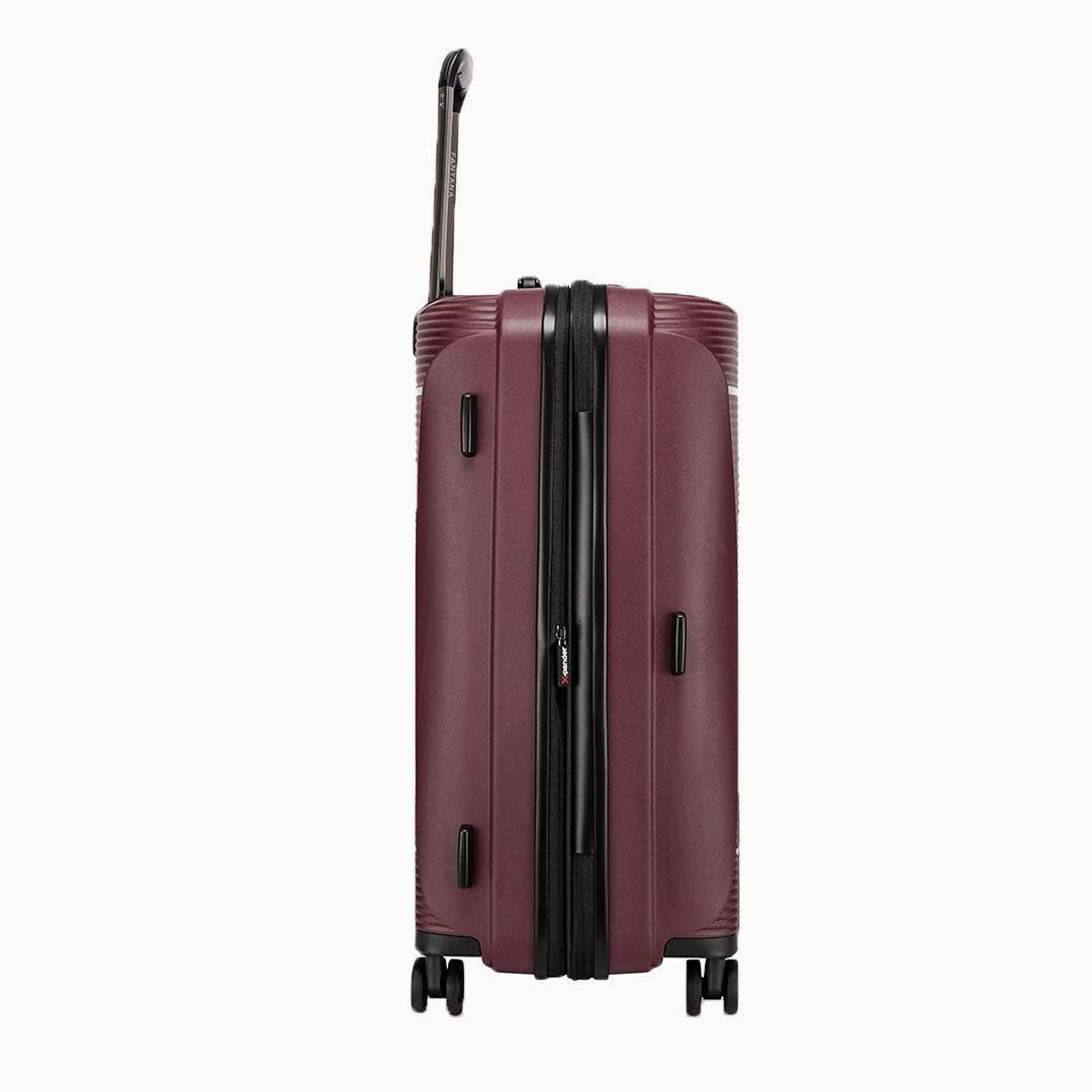 Burgundy — Dallas hard shell suitcase, 78.5cm large, side