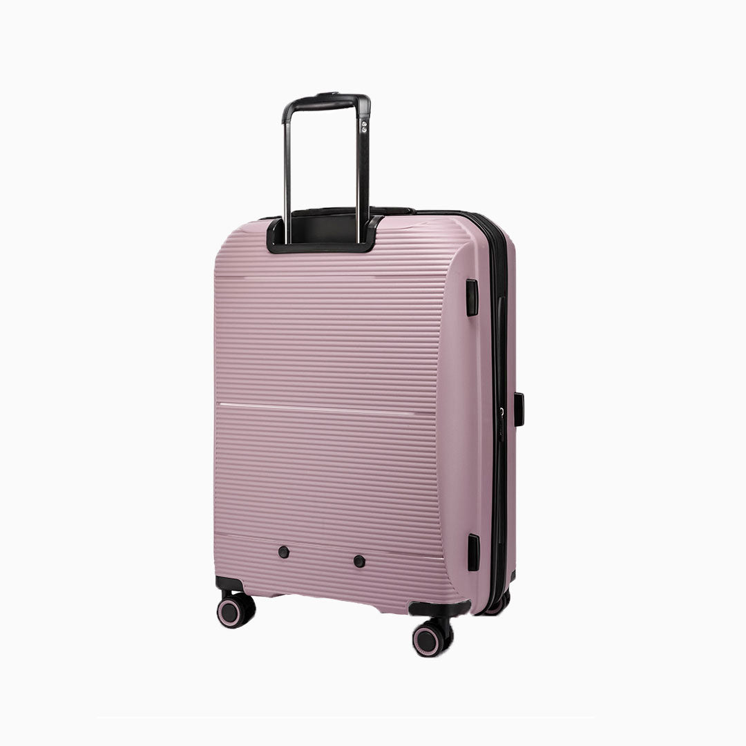 Pink — Dallas hard shell suitcase, 78.5cm large, front