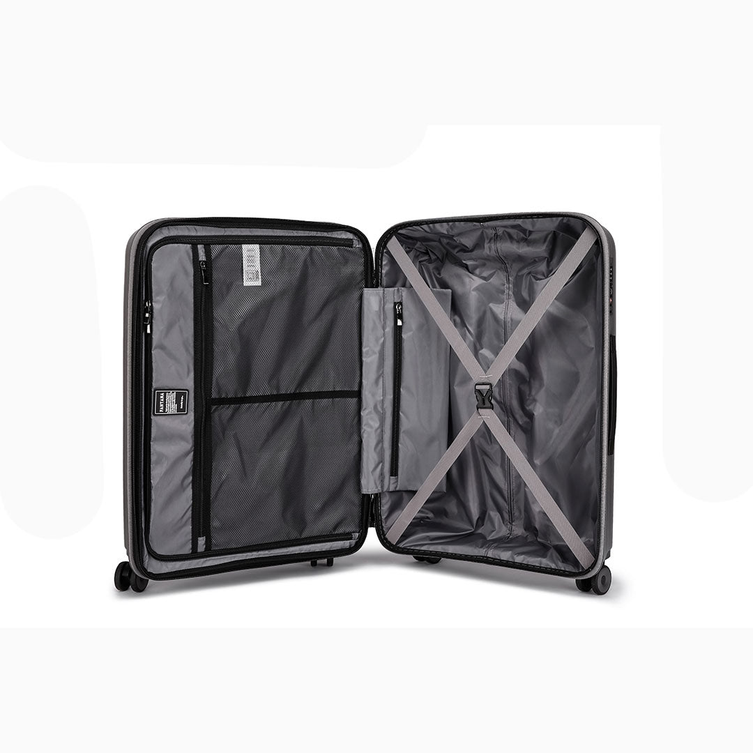 Charcoal — Iceland II polypropylene suitcase, 55cm cabin
