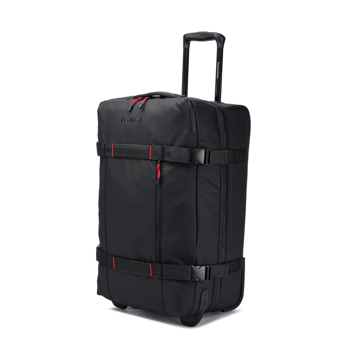 Charcoal — Voyager Rolling Bag, three-quarter view
