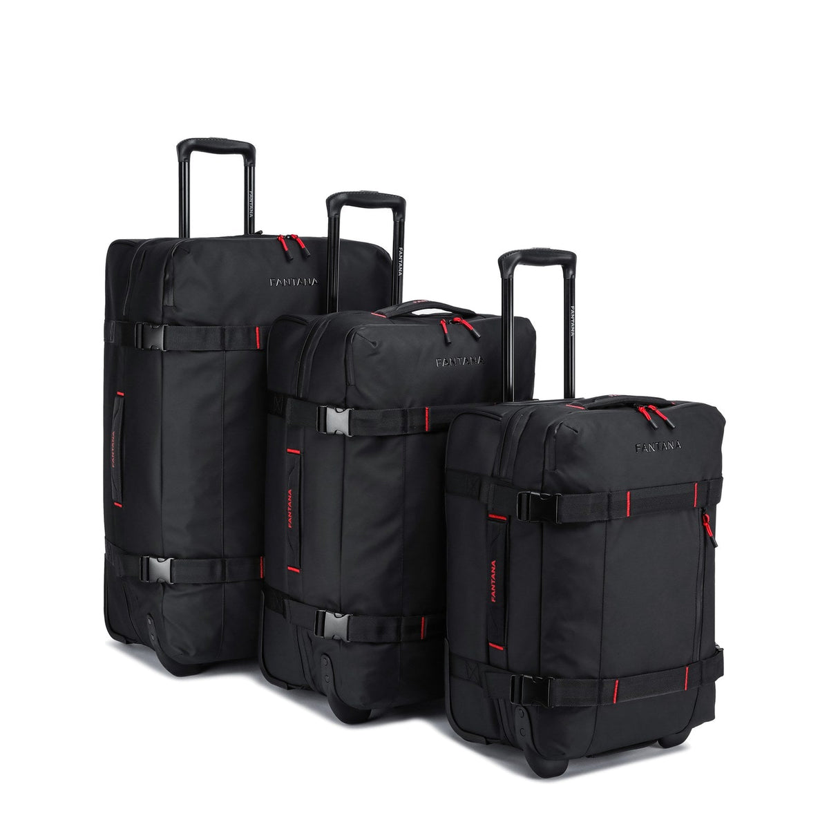 Charcoal — Voyager Rolling Bag, Set of 3