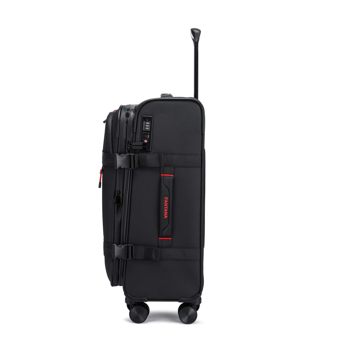 Charcoal — Voyager Spinner Trolley Case, side