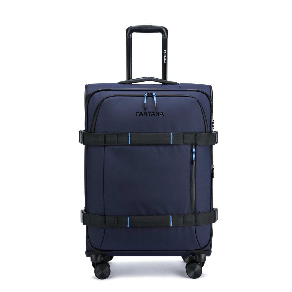 Navy — Voyager Spinner Trolley Case, front