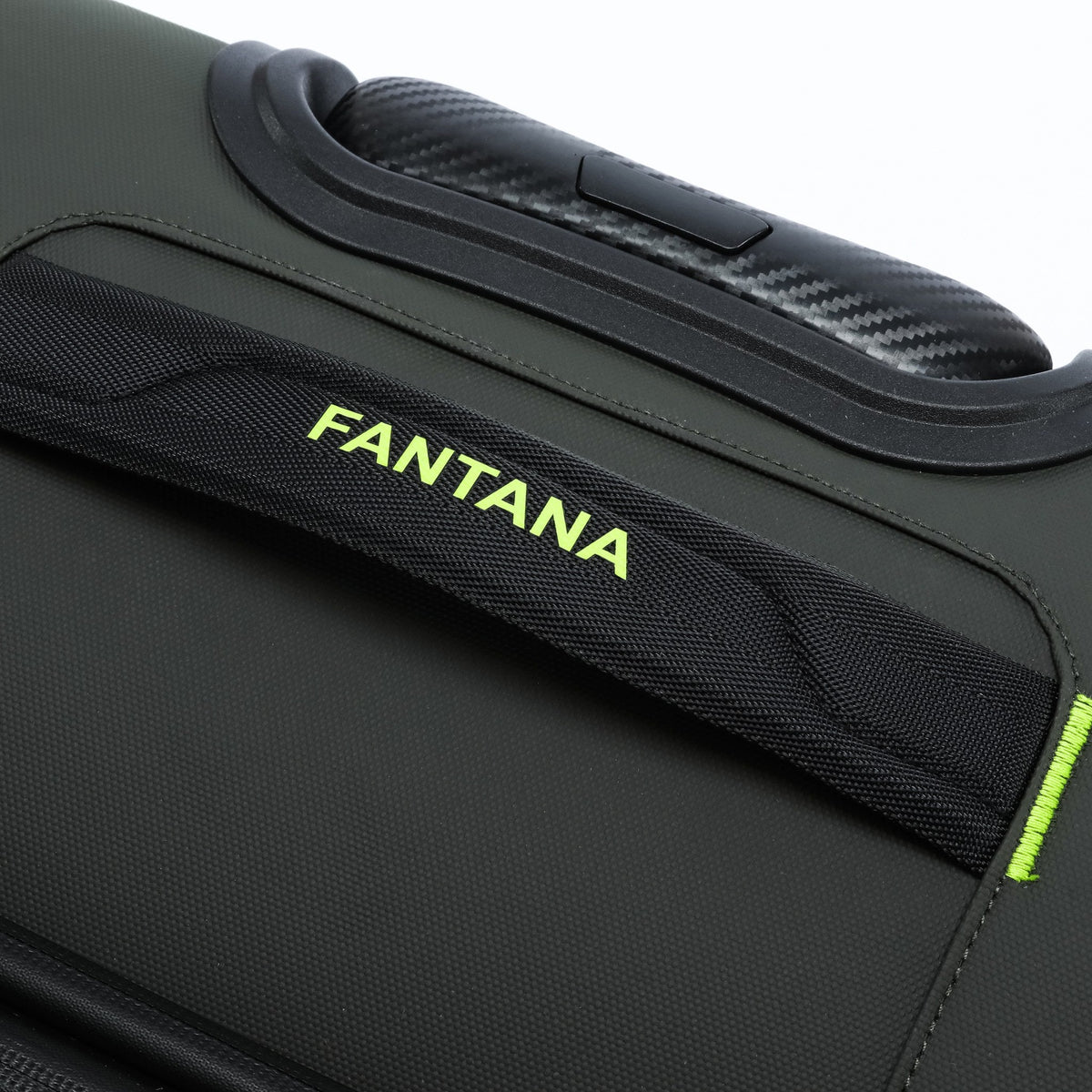 Olive — Voyager Spinner Trolley Case, telescopic handle, detail
