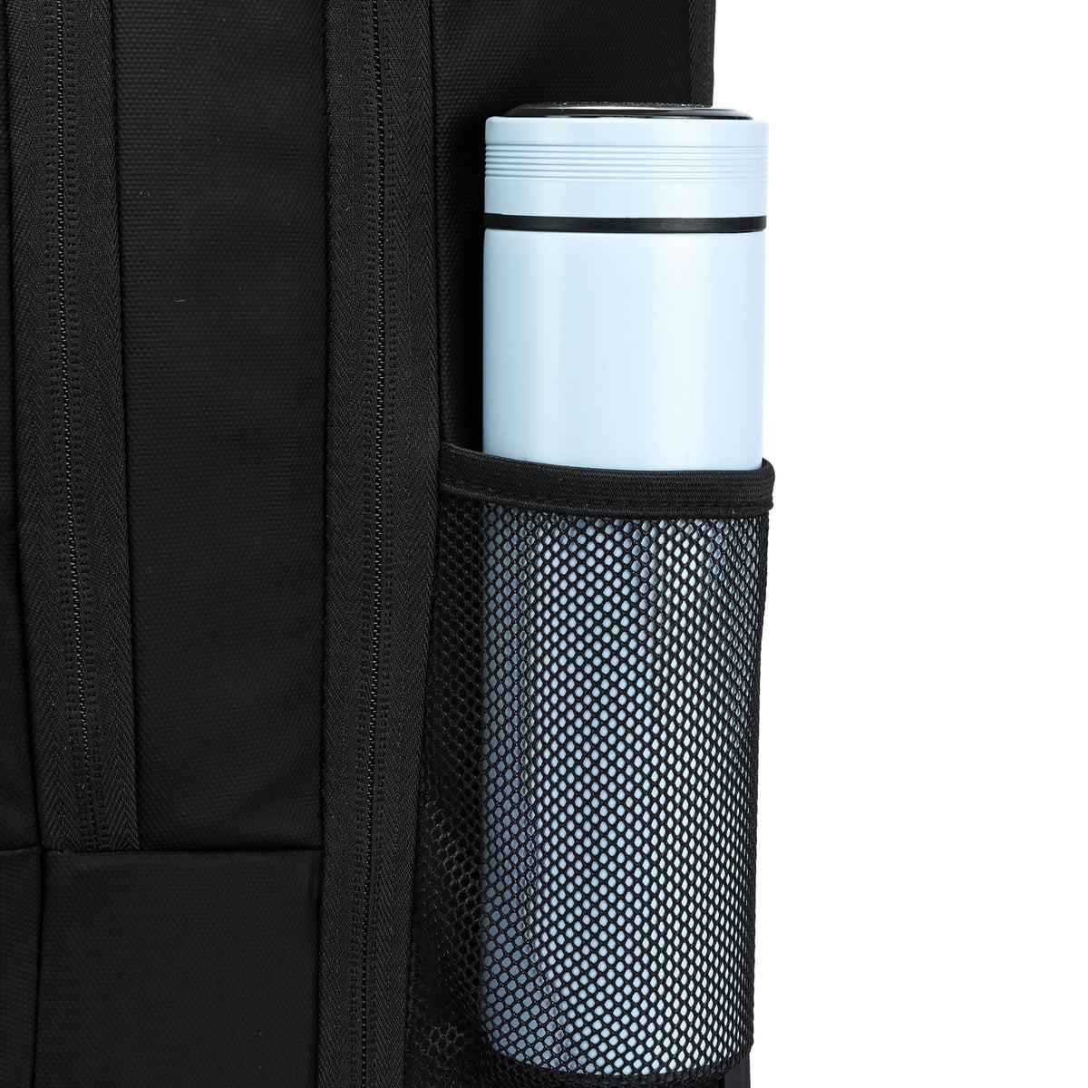 Charcoal — Voyager Backpack Trolley, bottle pocket