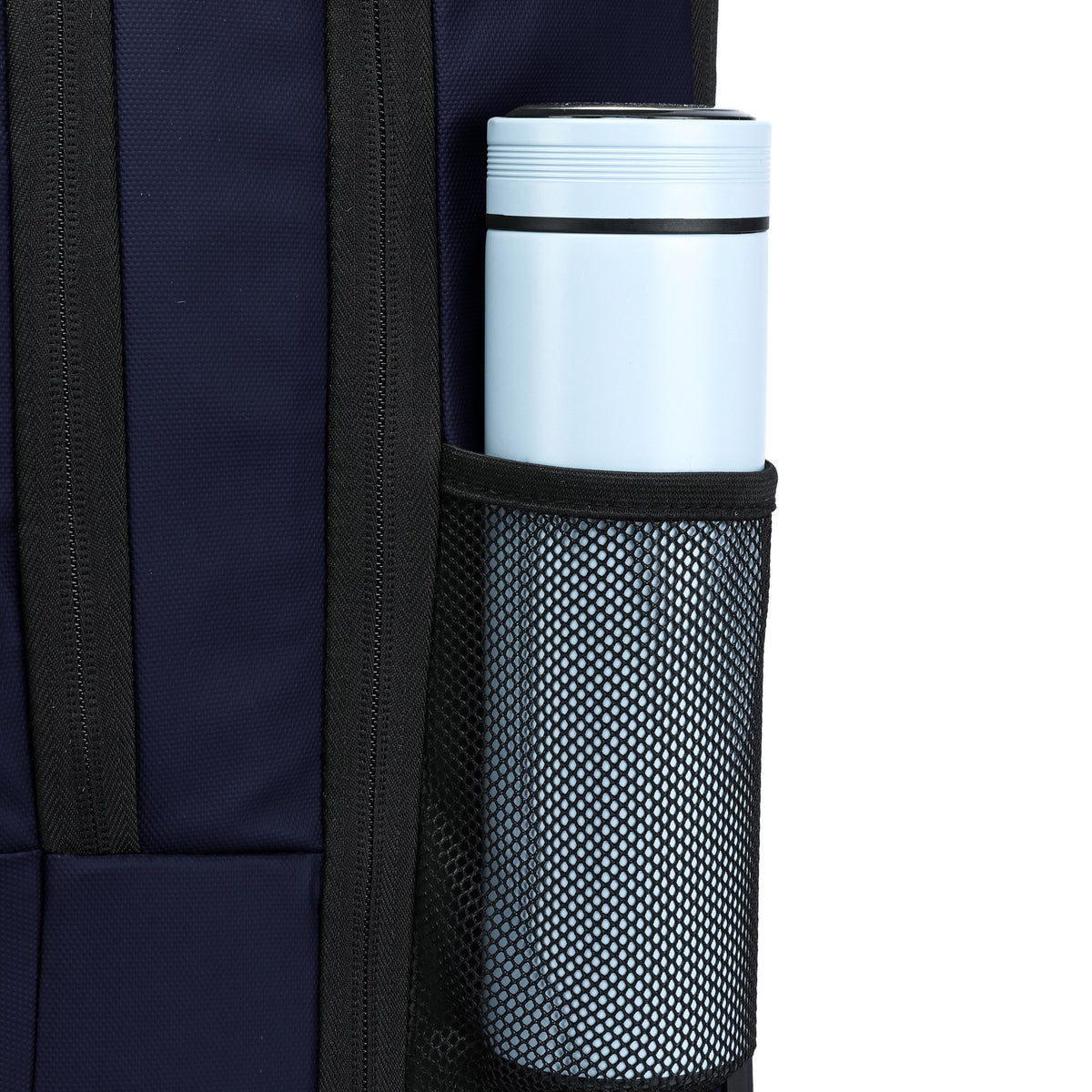 Navy — Voyager Backpack Trolley, bottle pocket