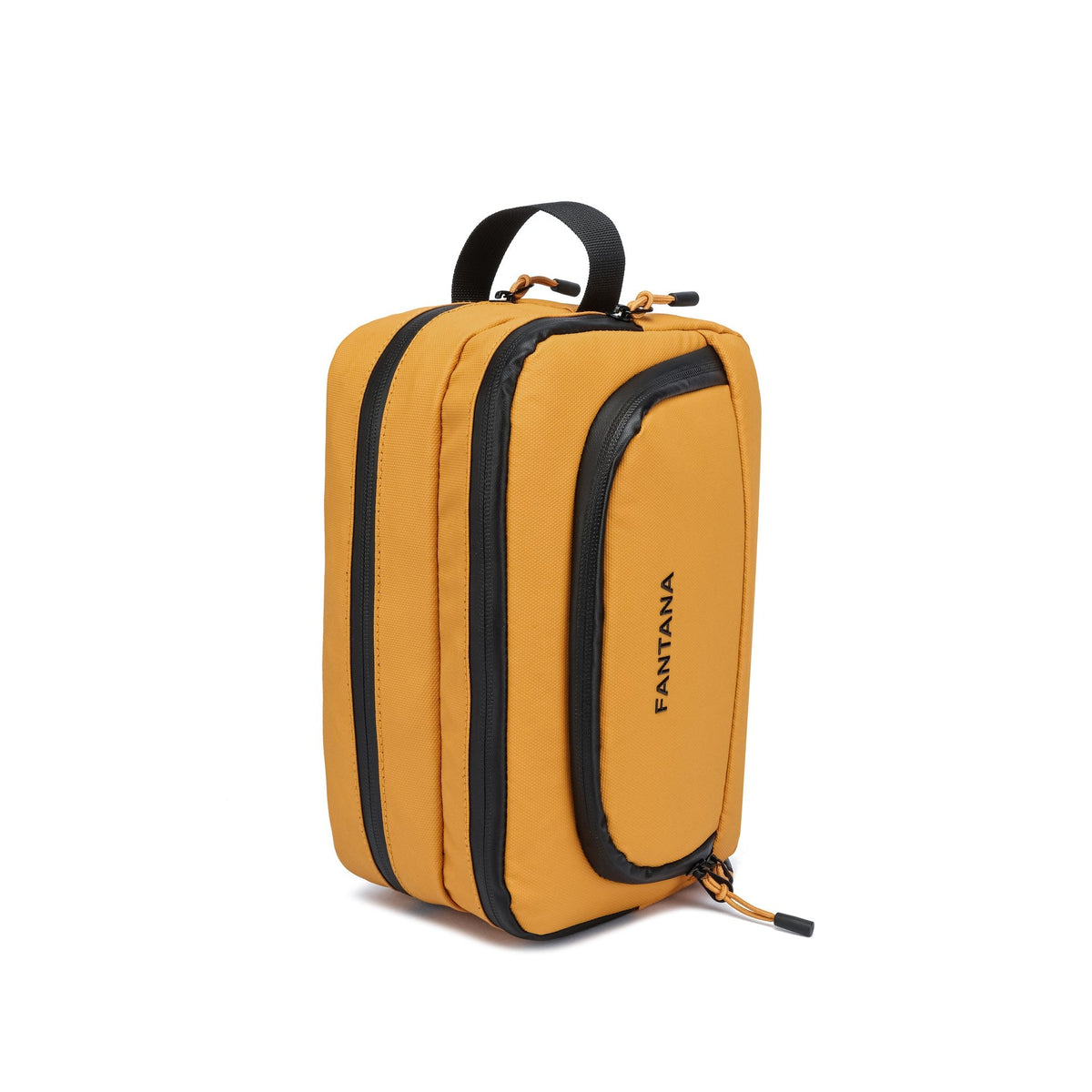 Mustard — Voyager Washbag, standing upright