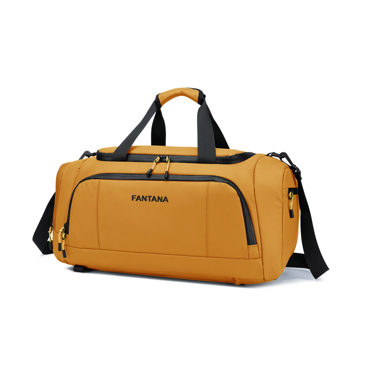 Mustard — Voyager Holdall, three-quarter view