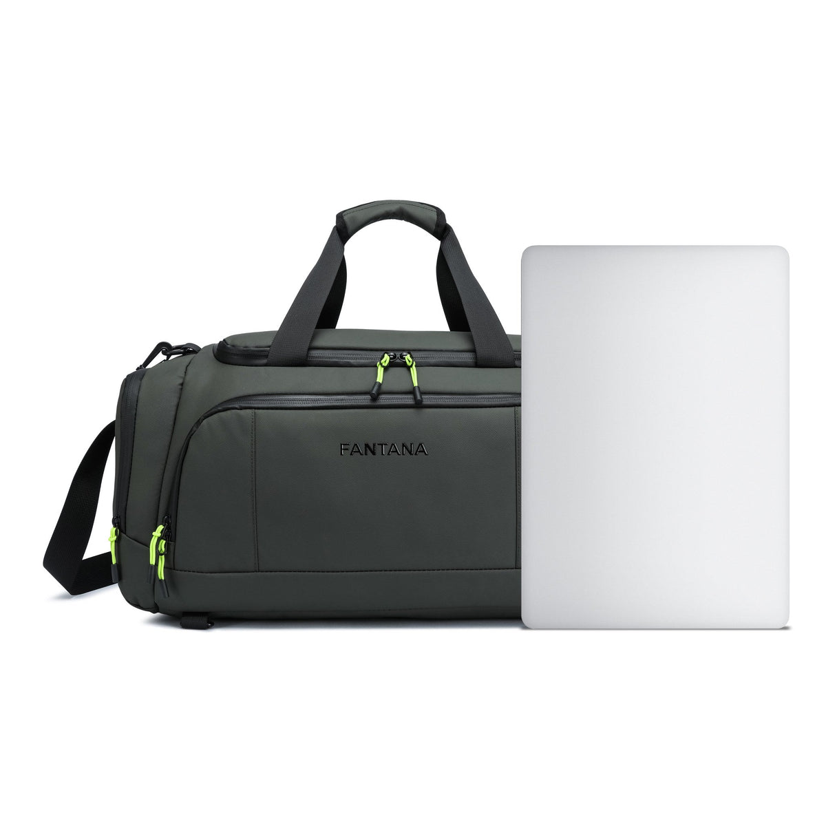 Olive — Voyager Holdall, shown to scale