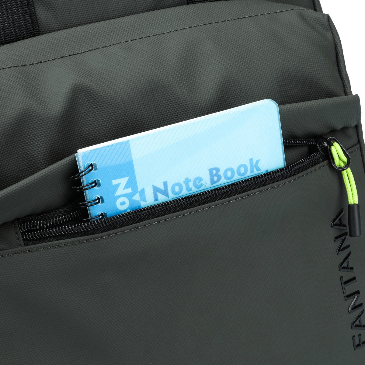 Olive — Voyager Backpack, packed, detail