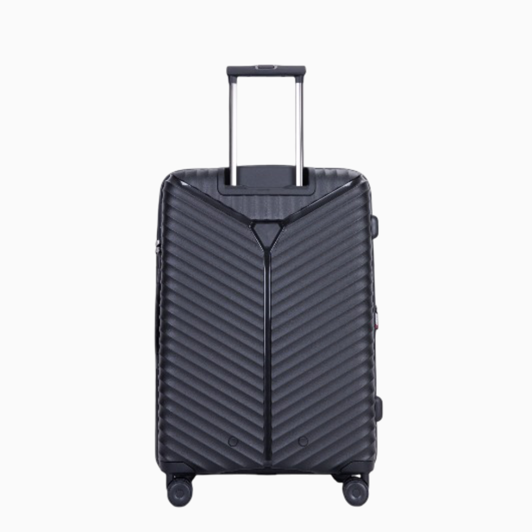 Charcoal — Mars hard shell suitcase, 69.5cm medium, back