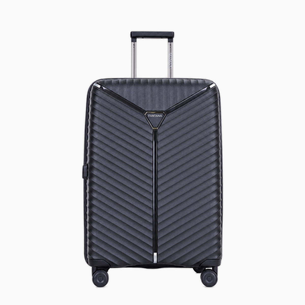 Charcoal — Mars hard shell suitcase, 78.5cm large, front