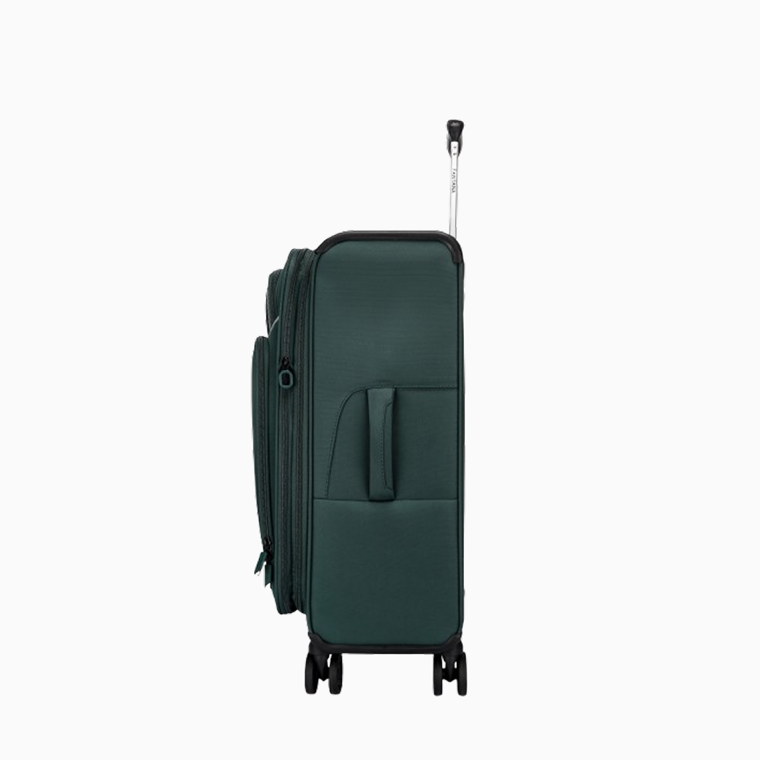 Forest — Starlet soft canvas suitcase, 55cm cabin, side