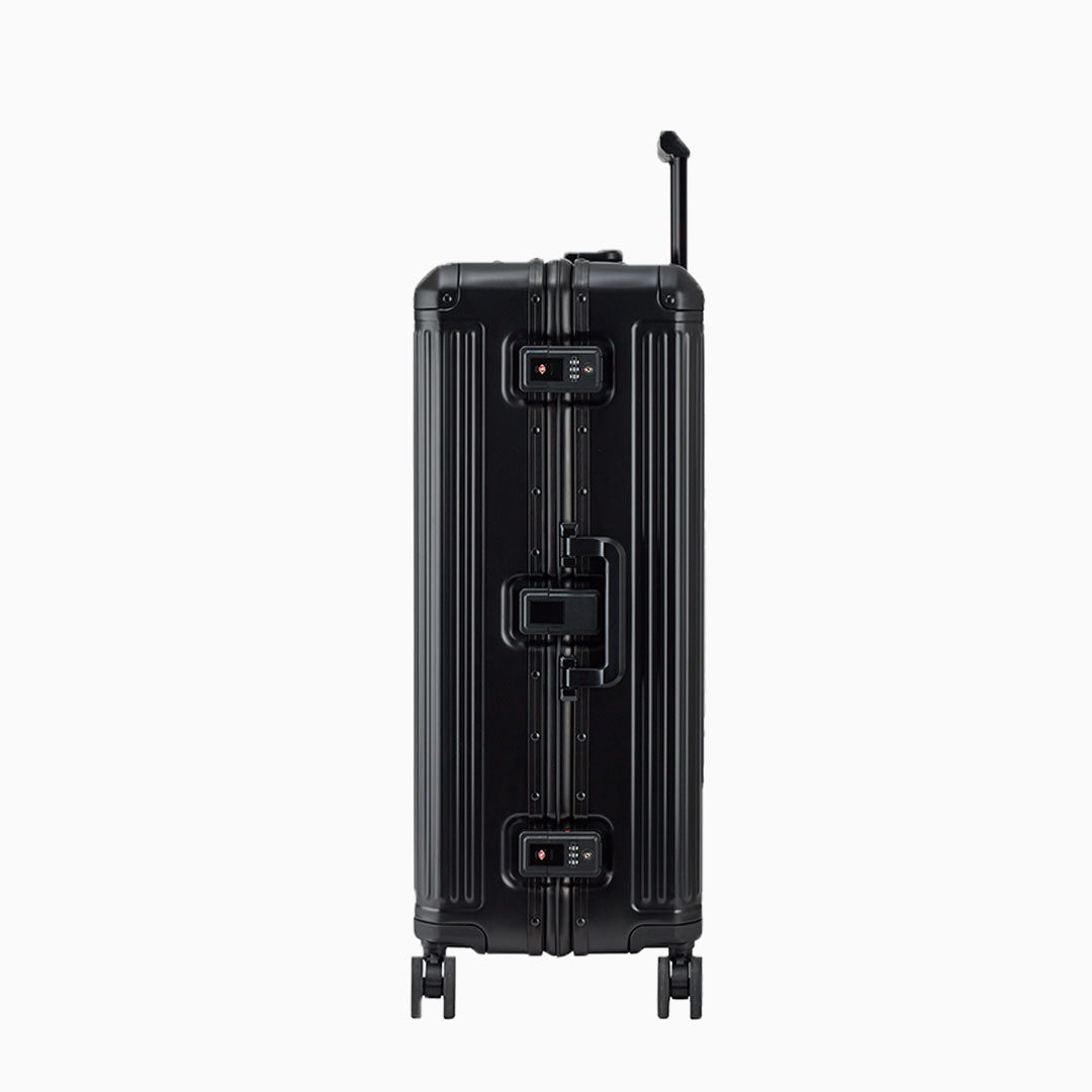 Charcoal — Arizona aluminium suitcase, 55cm cabin