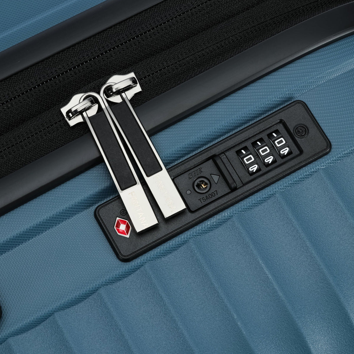 Ridge hard shell suitcase, 65cm medium, TSA lock detail