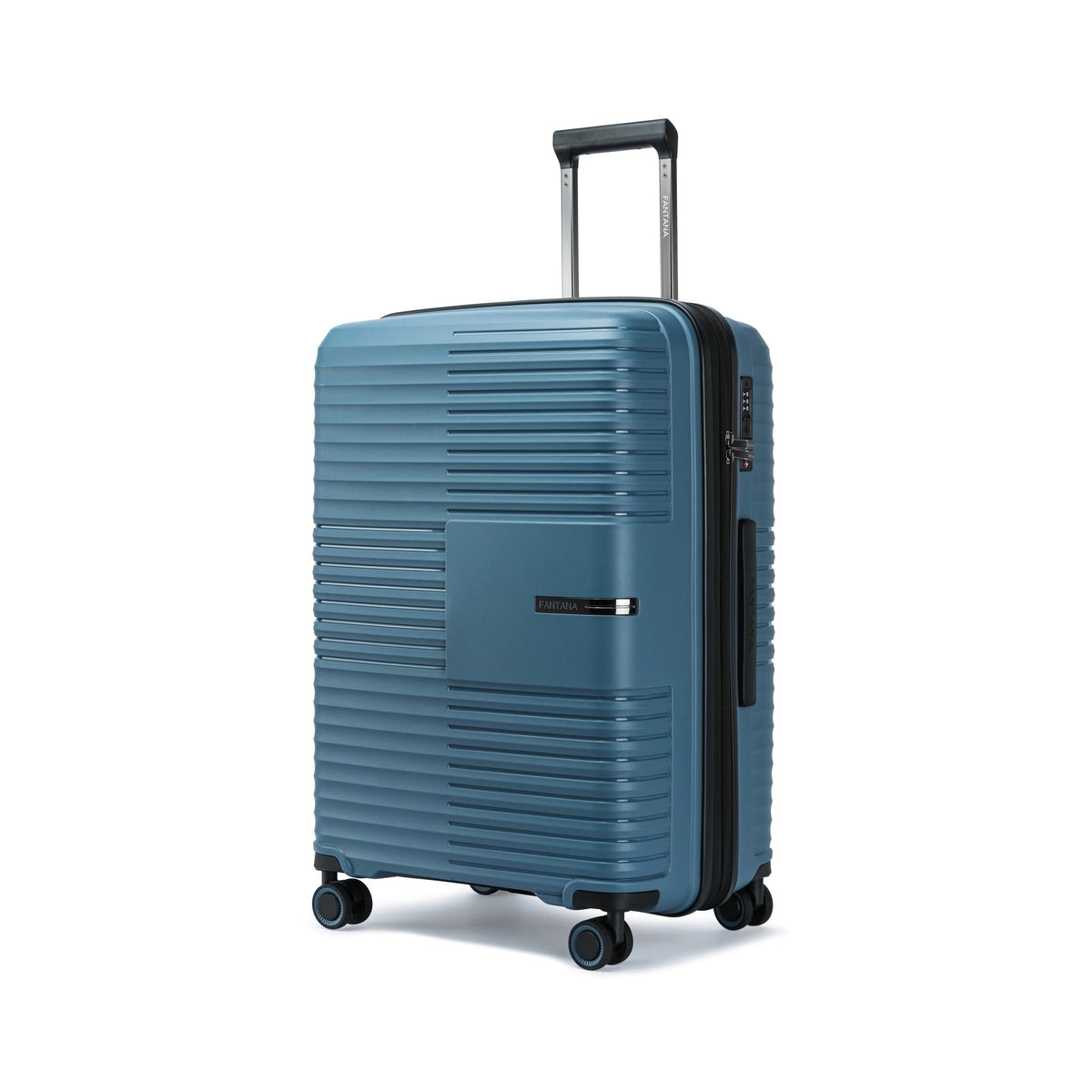 Slate — Ridge hard shell suitcase, 75cm large, three-quarter