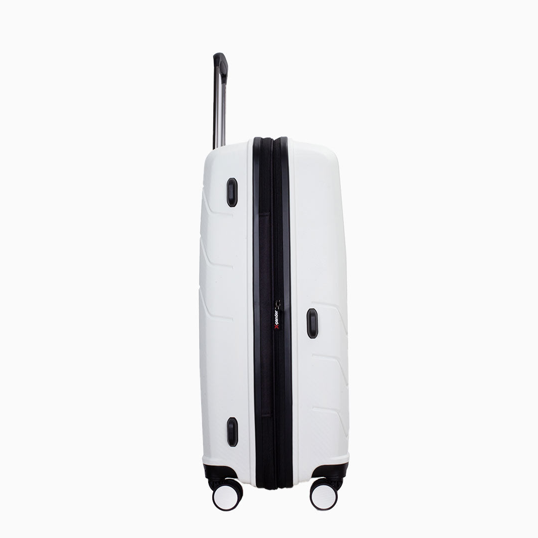 White — Matrix hard shell suitcase, 56cm cabin