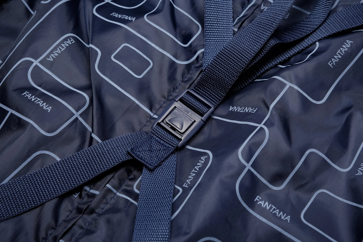 Navy Tartan — Starlet soft canvas suitcase, 61cm medium, interior detail