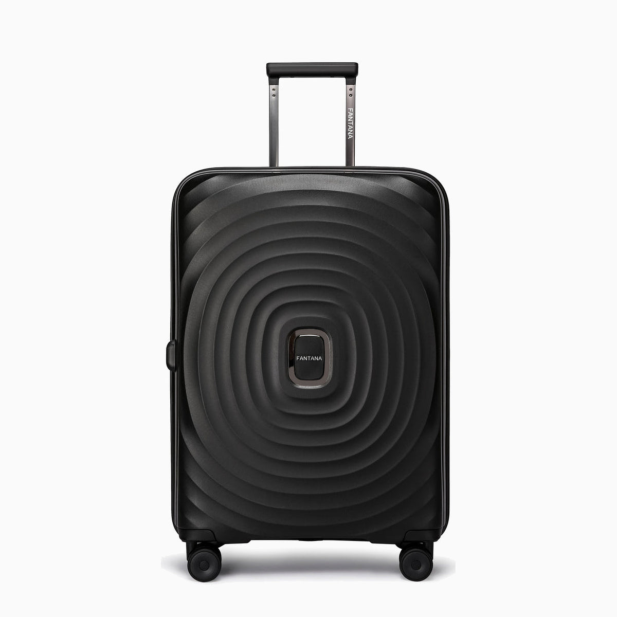 Charcoal — Iceland II polypropylene suitcase, 66cm medium, front