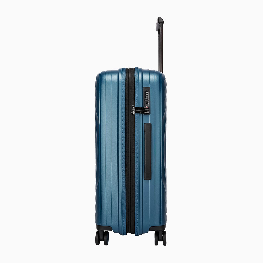 Teal — Iceland II polypropylene suitcase, 66cm medium
