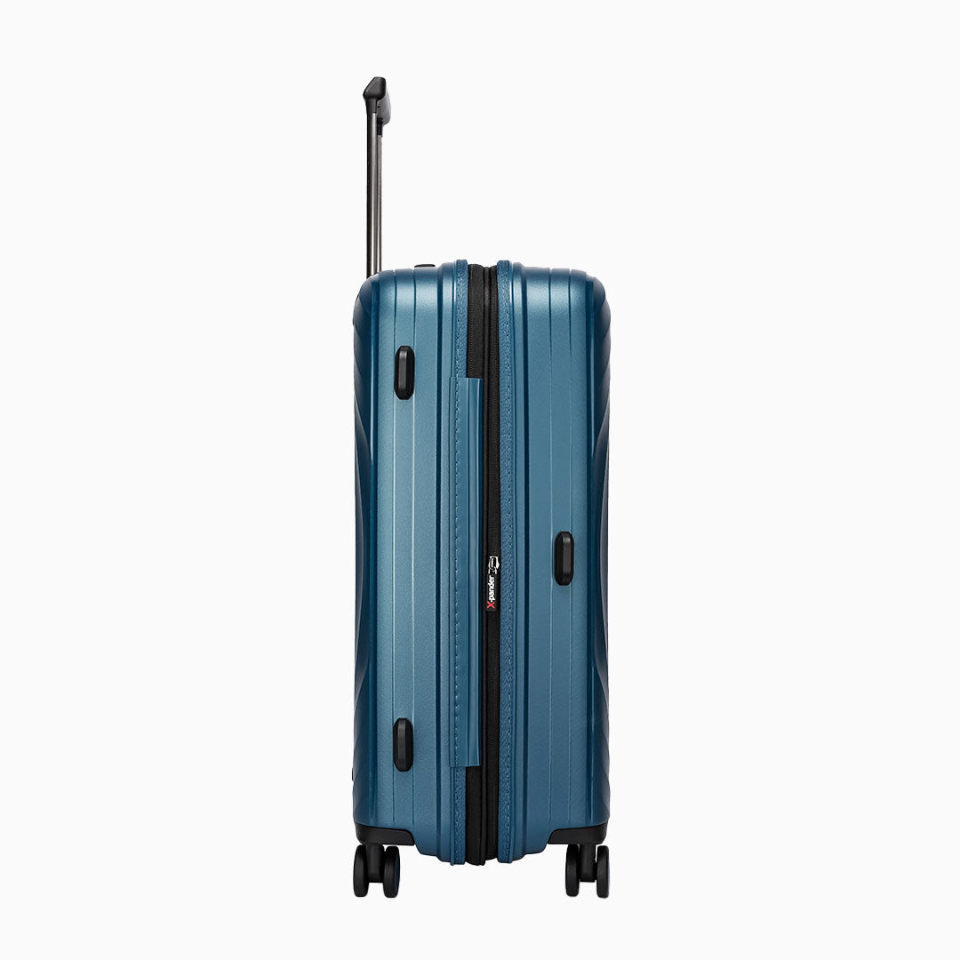 Teal — Iceland II polypropylene suitcase, 55cm cabin