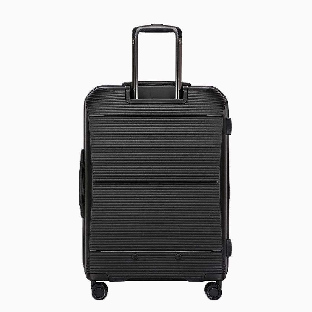 Charcoal — Dallas hard shell suitcase, 55.5cm cabin, front