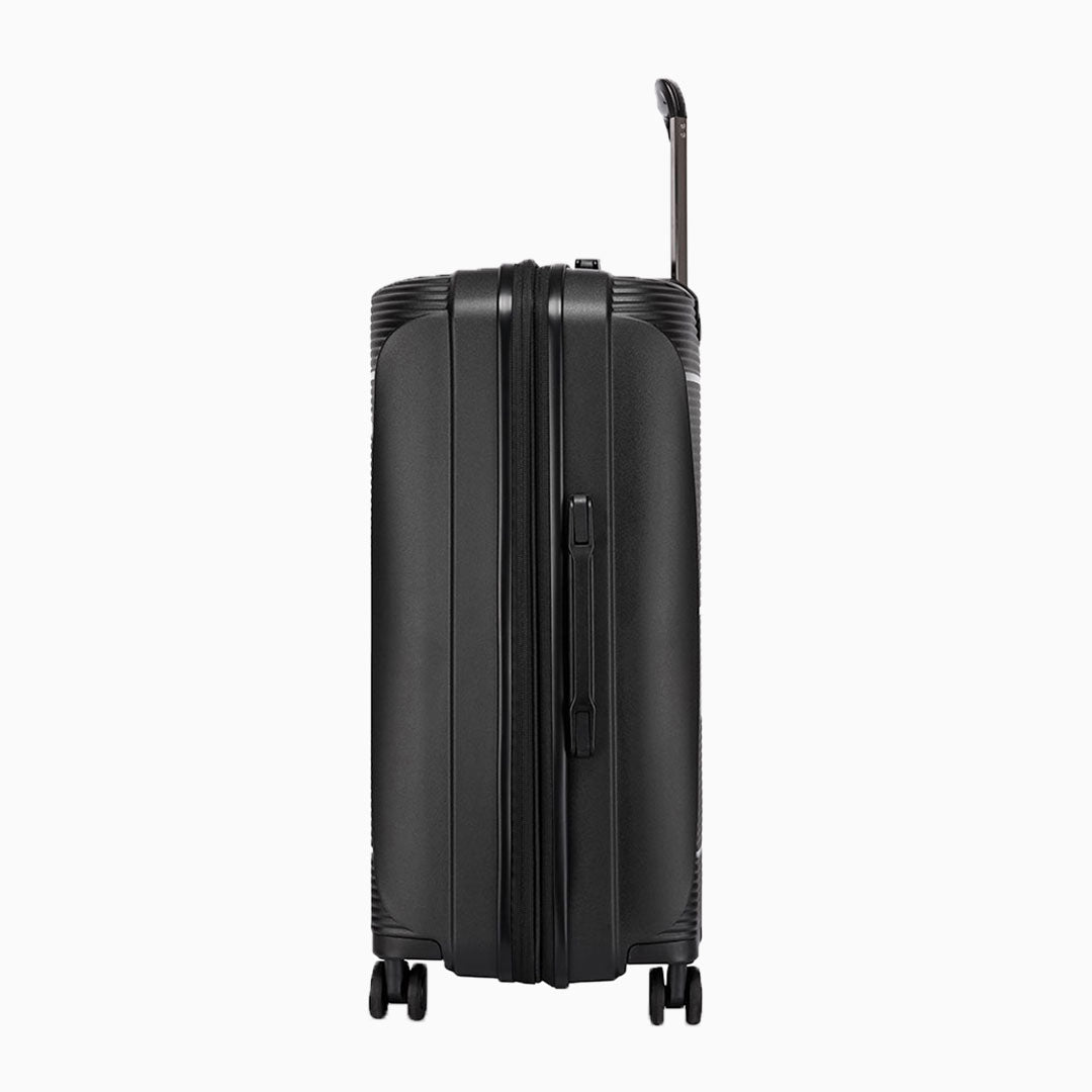 Charcoal — Dallas hard shell suitcase, 78.5cm large, side