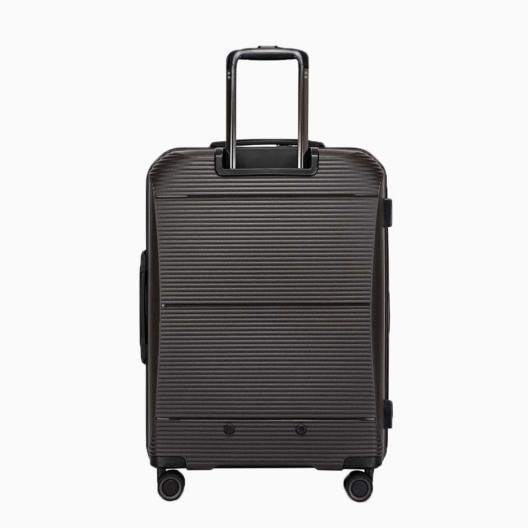Graphite — Dallas hard shell suitcase, 55.5cm cabin, front