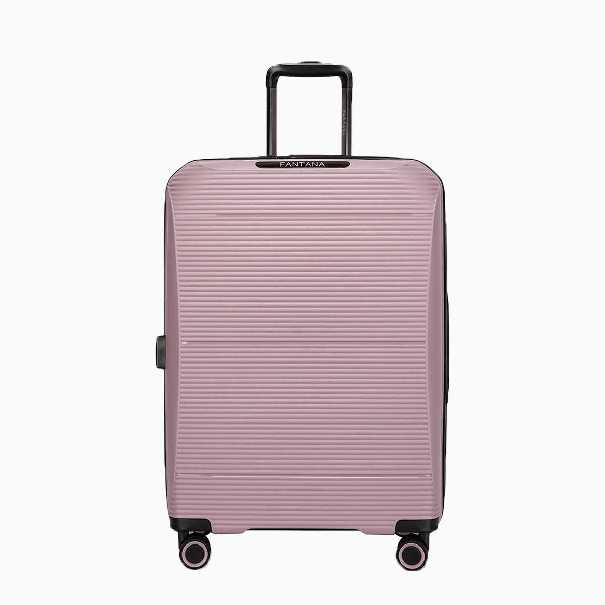 Pink — Dallas hard shell suitcase, 55.5cm cabin, front