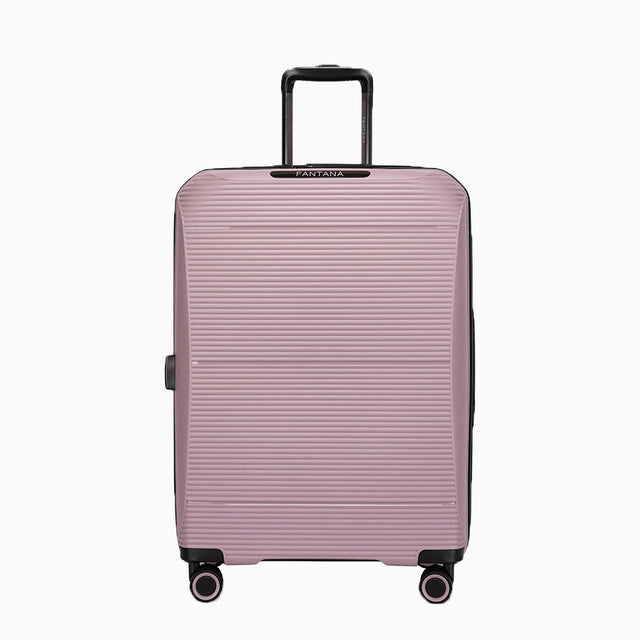 Pink — Dallas hard shell suitcase, 78.5cm large, front