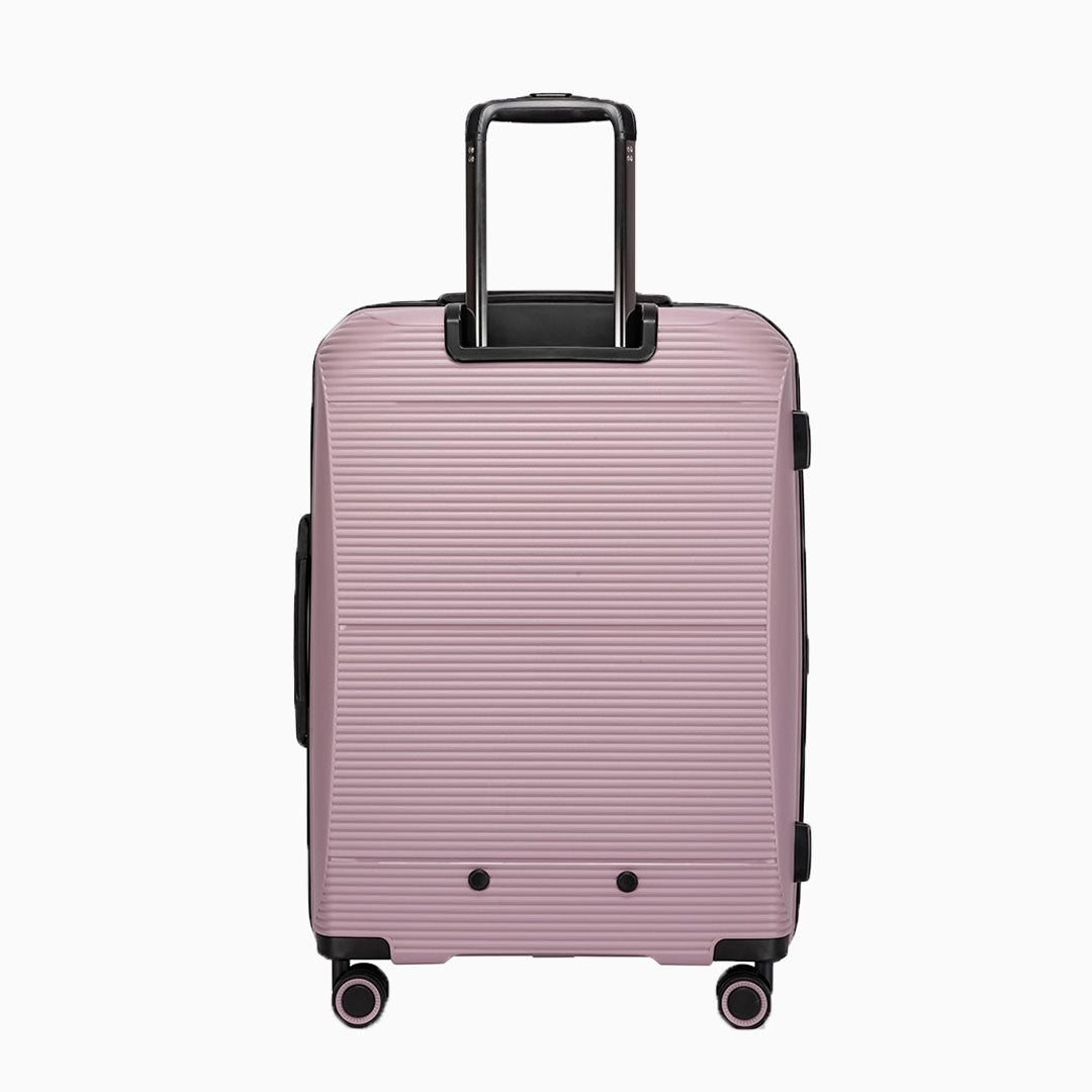 Pink — Dallas hard shell suitcase, 78.5cm large, front