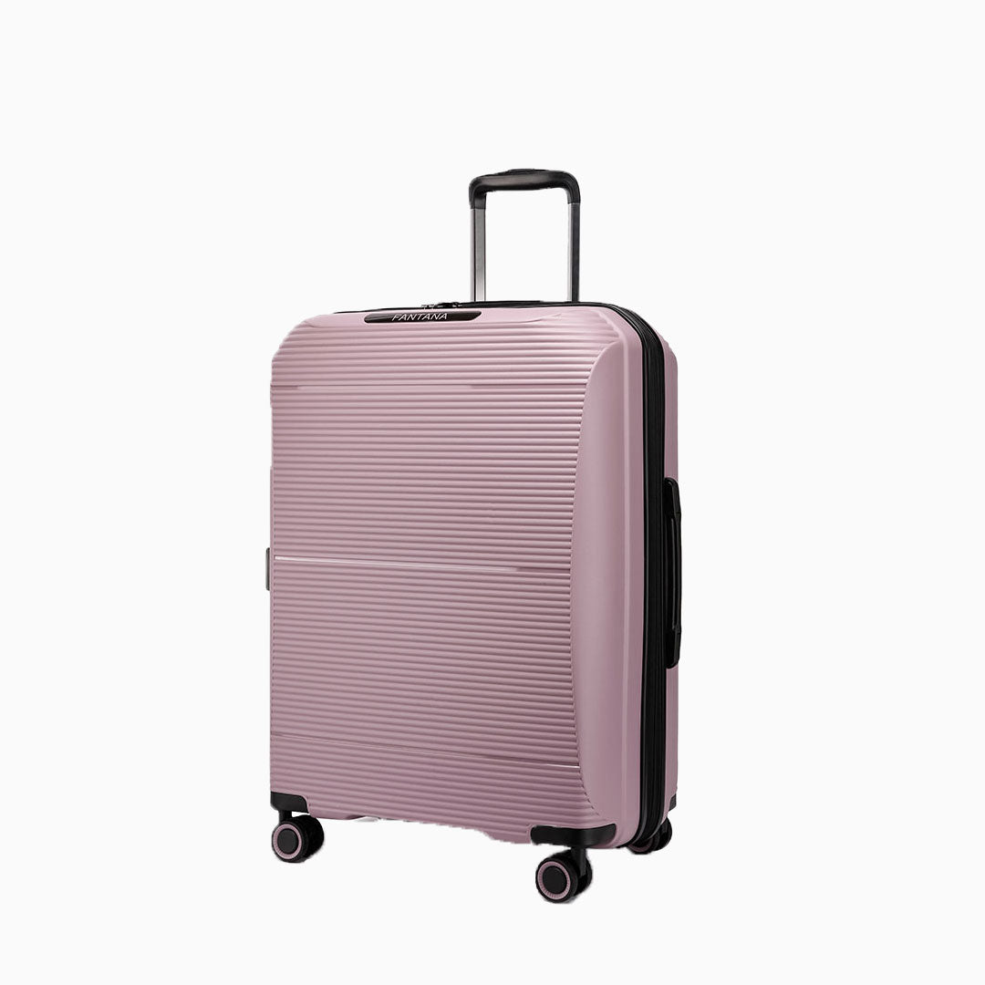 Pink — Dallas hard shell suitcase, 55.5cm cabin, front