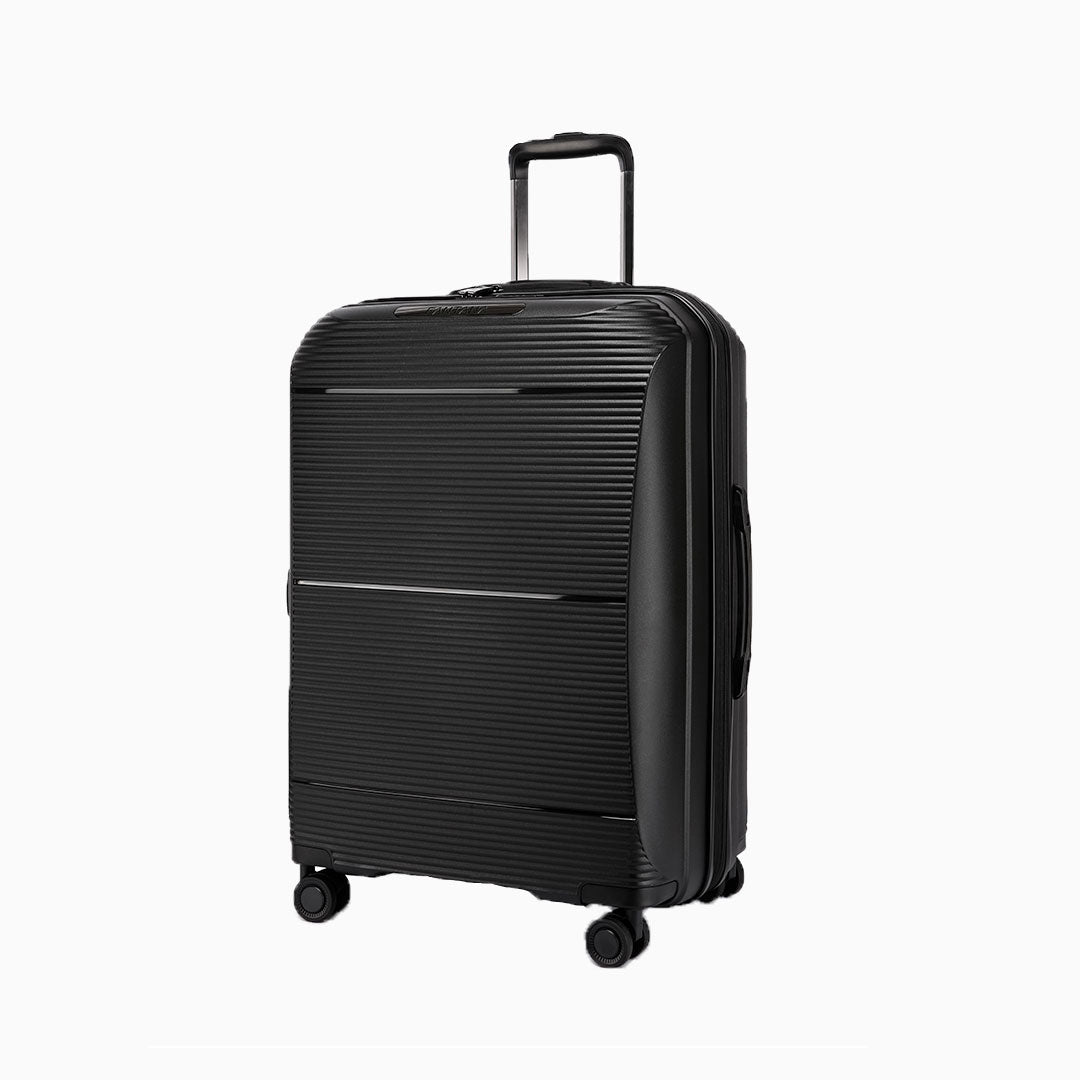 Charcoal — Dallas hard shell suitcase, 55.5cm cabin, front