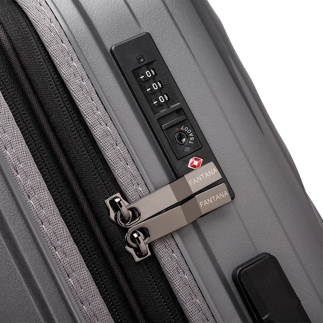 Slate — Iceland II polypropylene suitcase, 55cm cabin, detail