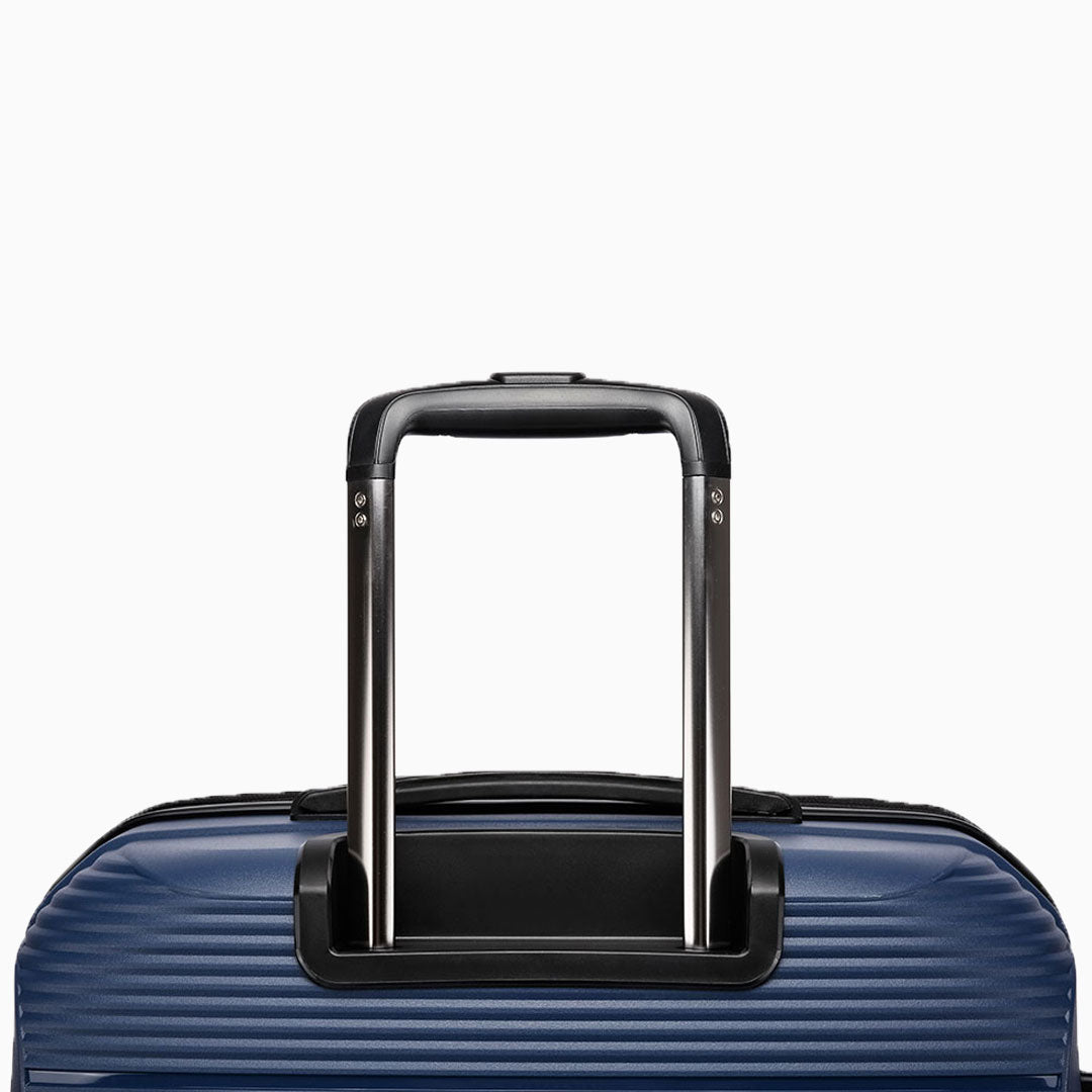 Navy — Dallas hard shell suitcase, 55.5cm cabin, telescopic handle, detail