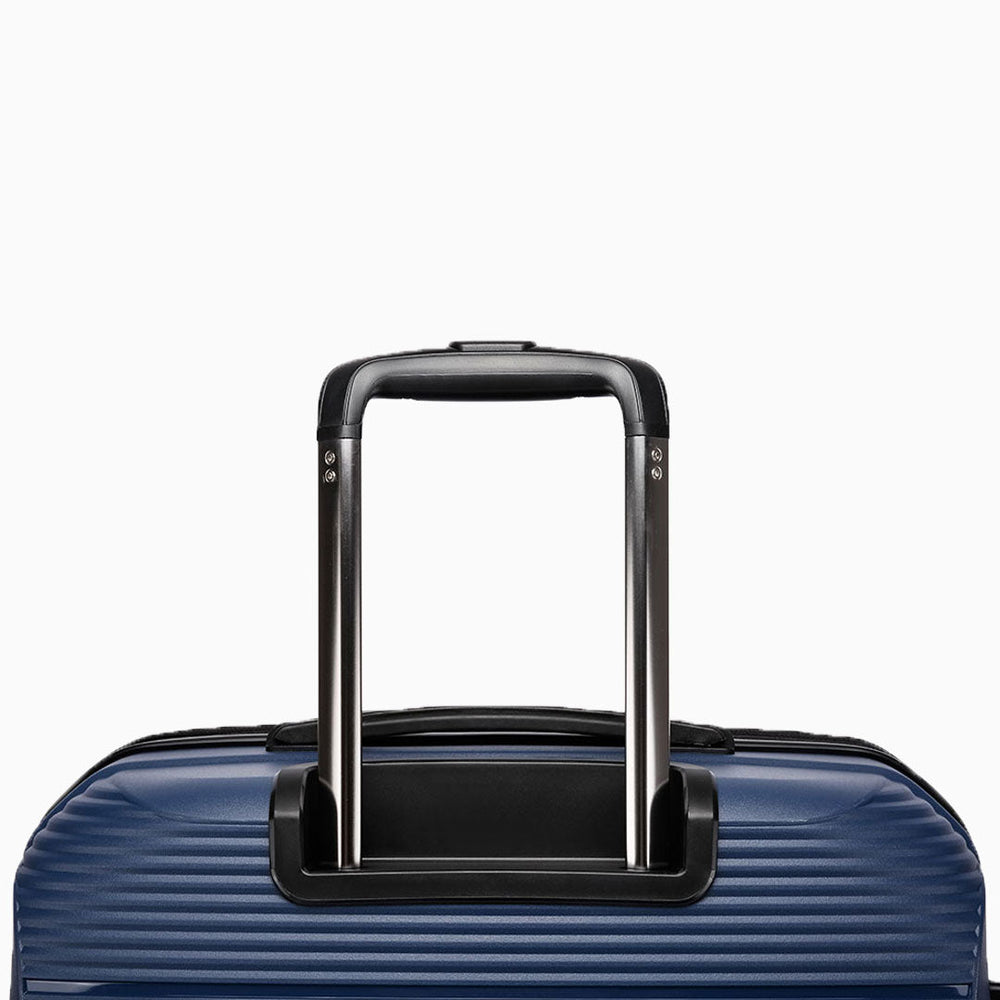 Navy — Dallas hard shell suitcase, 68cm medium, telescopic handle, detail