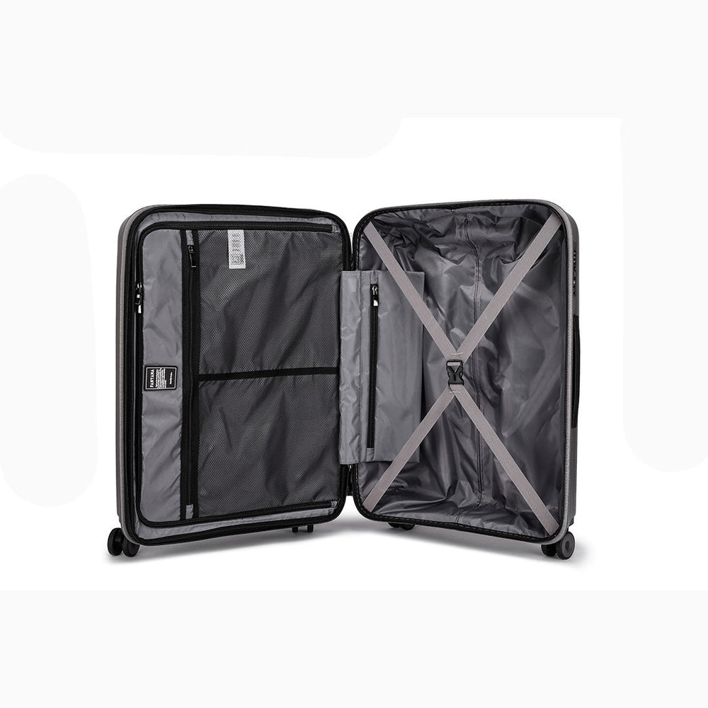 Charcoal — Iceland II polypropylene suitcase, 55cm cabin