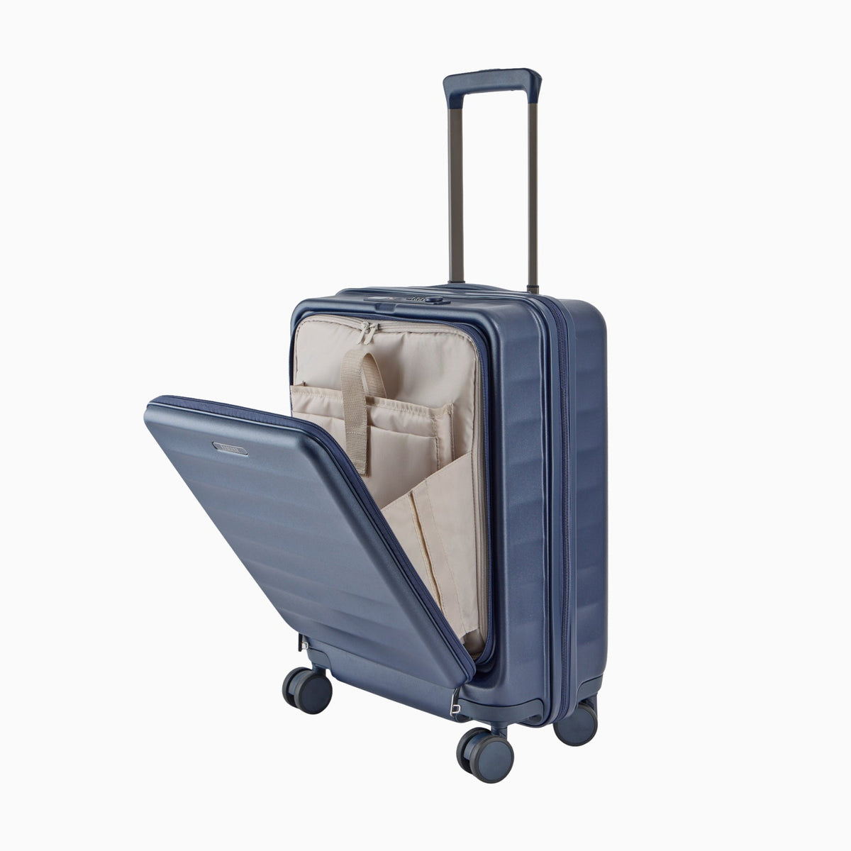 Navy — Phoenix hard shell suitcase, 66cm medium