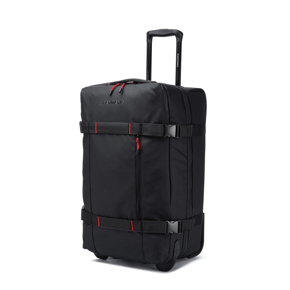 Charcoal — Voyager Rolling Bag, three-quarter view