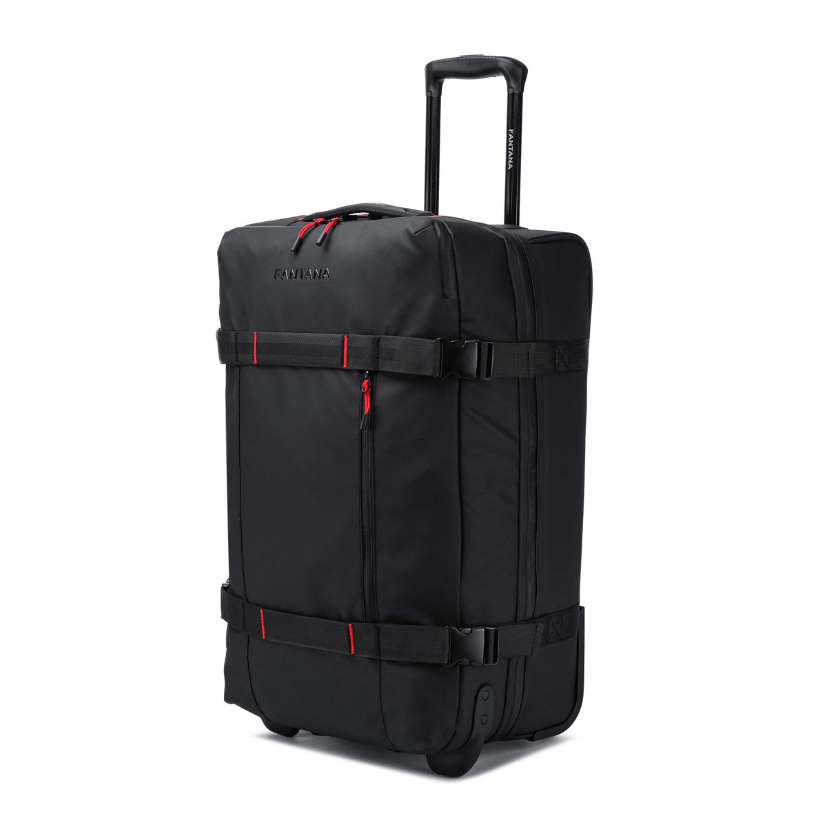 Charcoal — Voyager Rolling Bag, three-quarter view