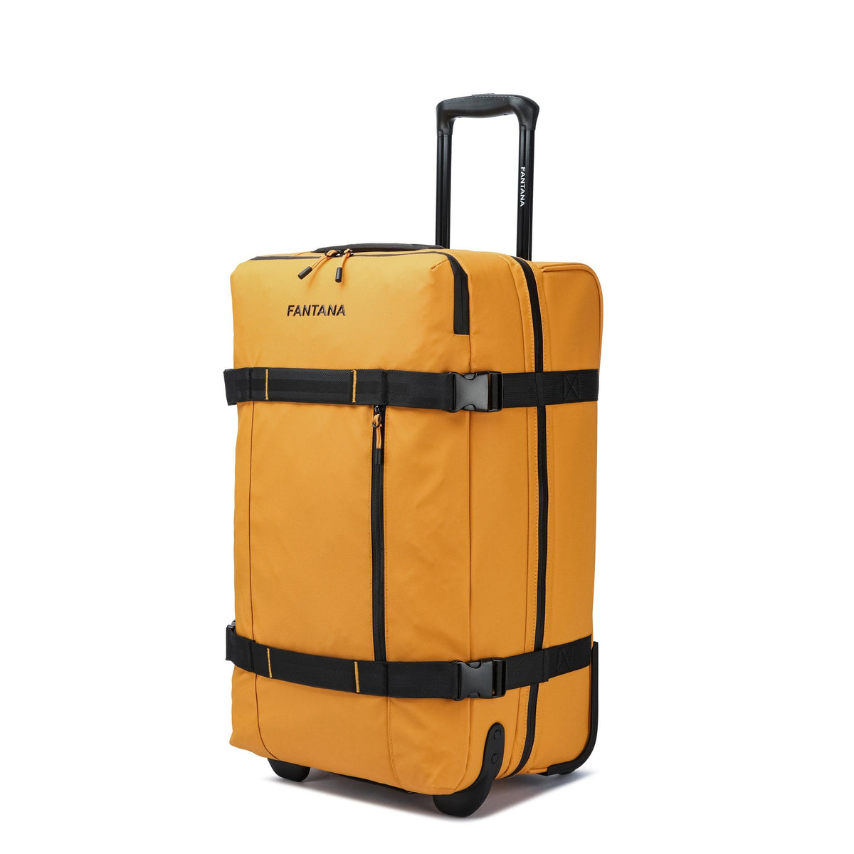 Mustard — Voyager Rolling Bag, three-quarter view