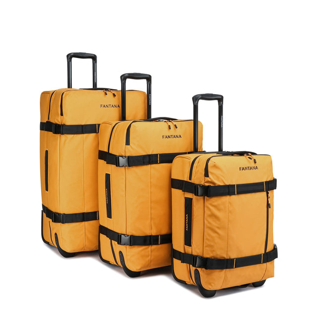 Mustard — Voyager Rolling Bag, Set of 3