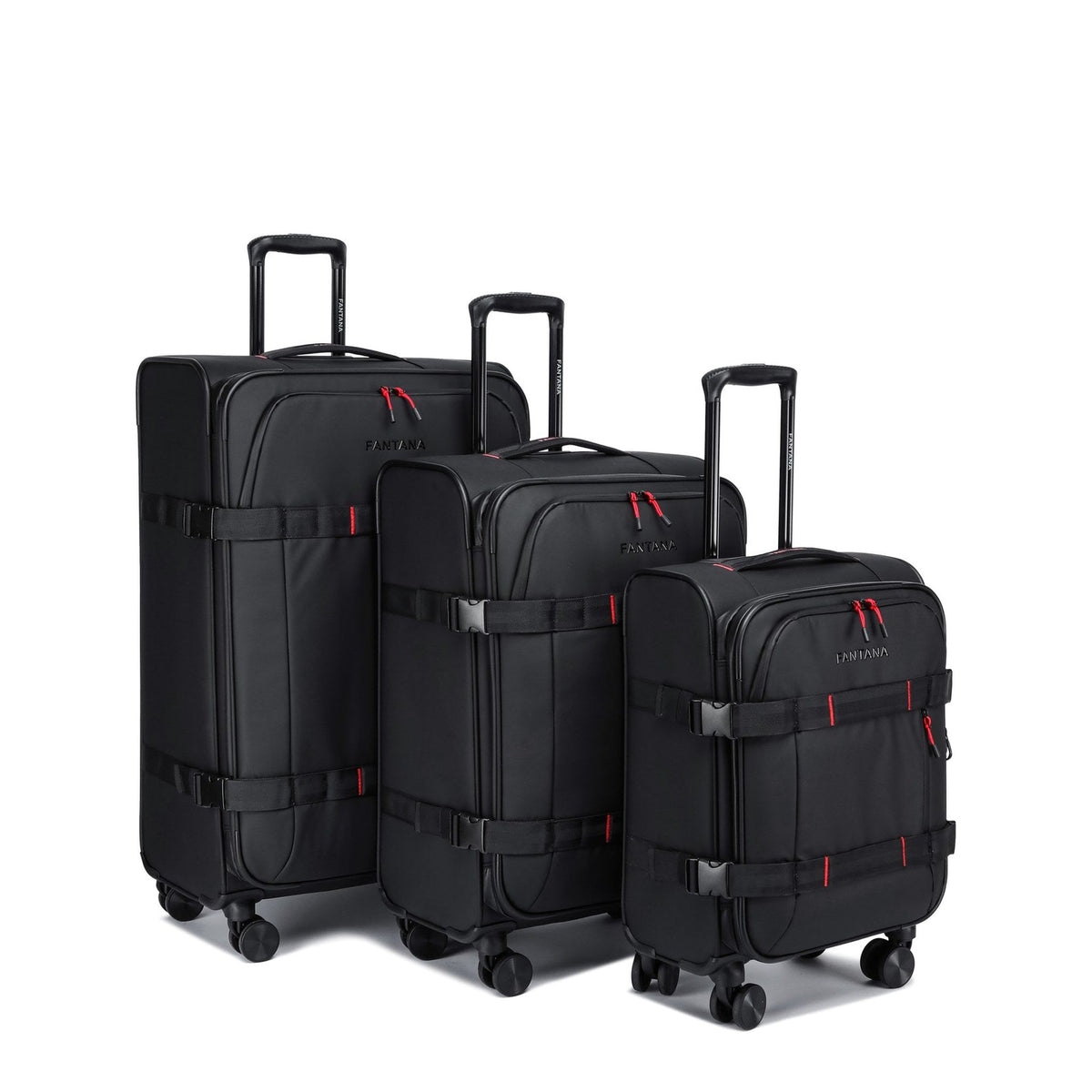 Charcoal — Voyager Spinner Trolley Case, Set of 3