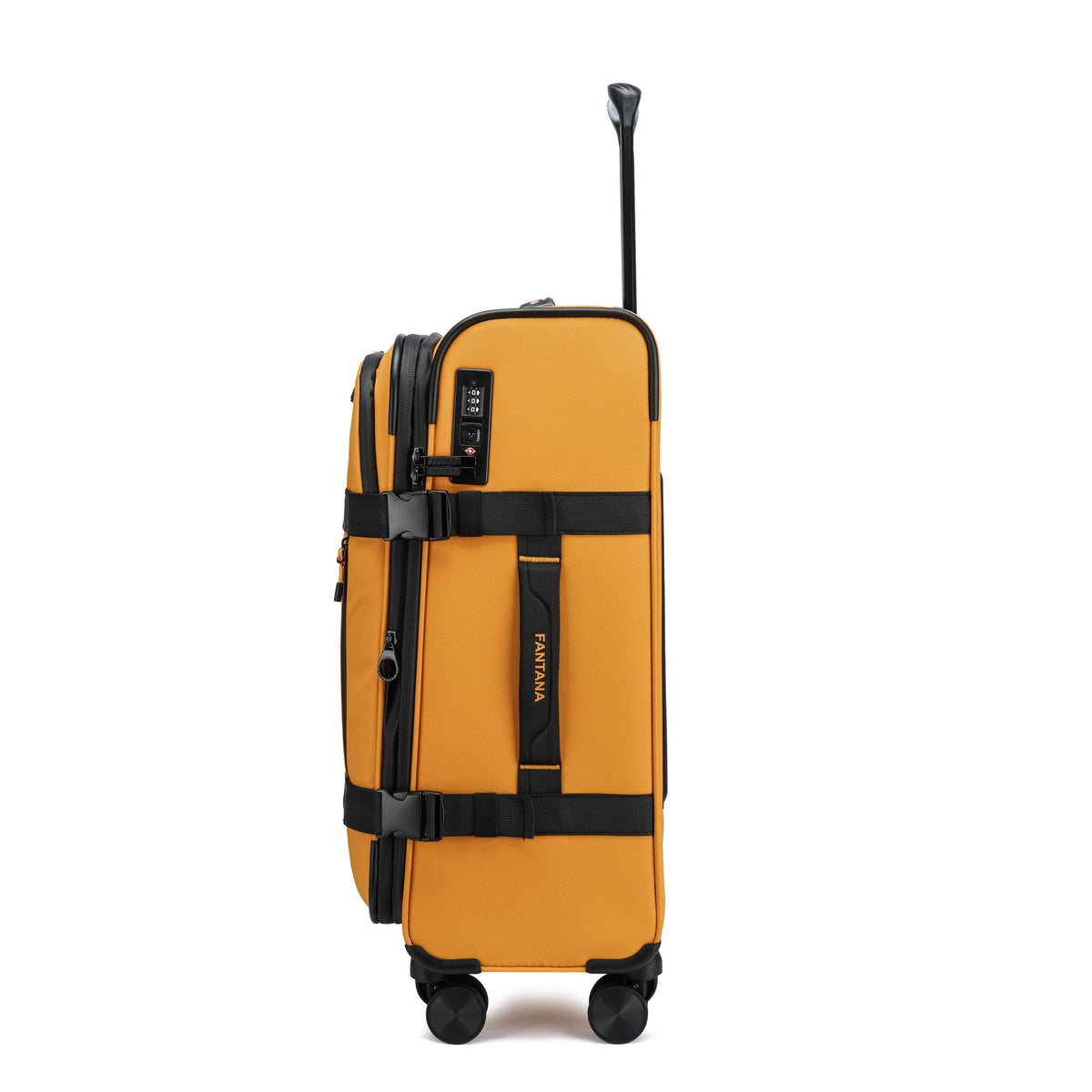 Mustard — Voyager Spinner Trolley Case, side