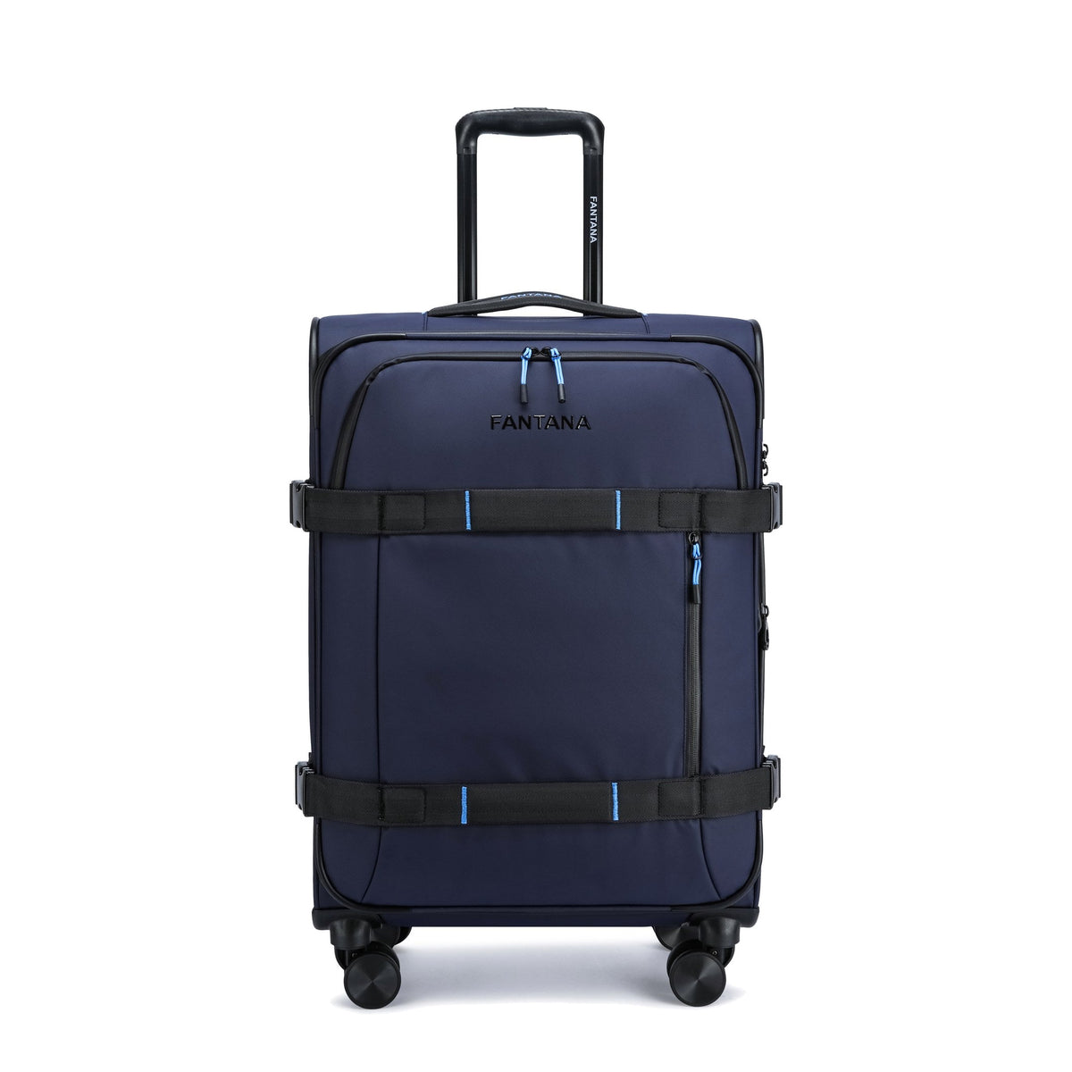 Navy — Voyager Spinner Trolley Case, front